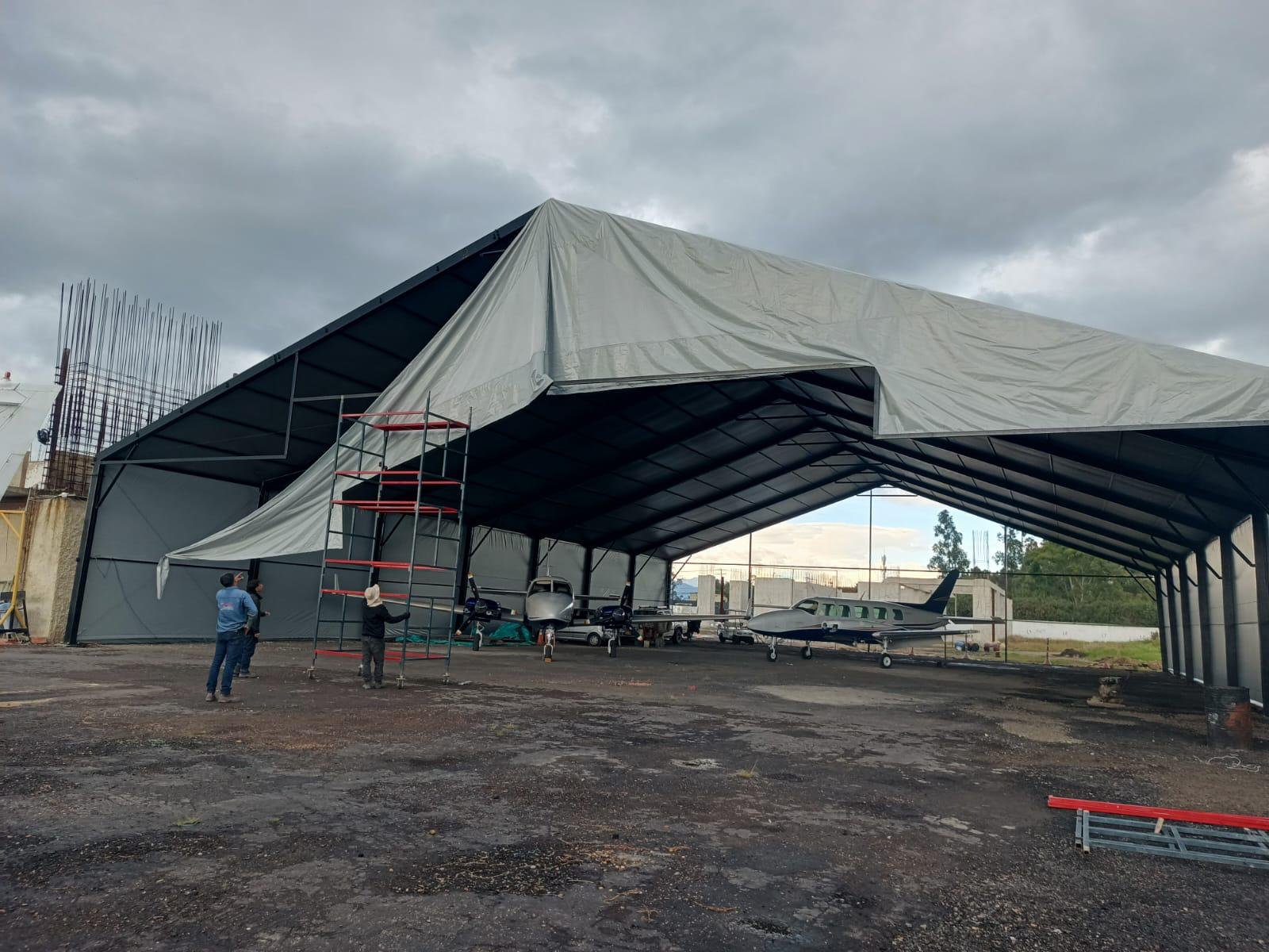 Estructura para bodega cubierta